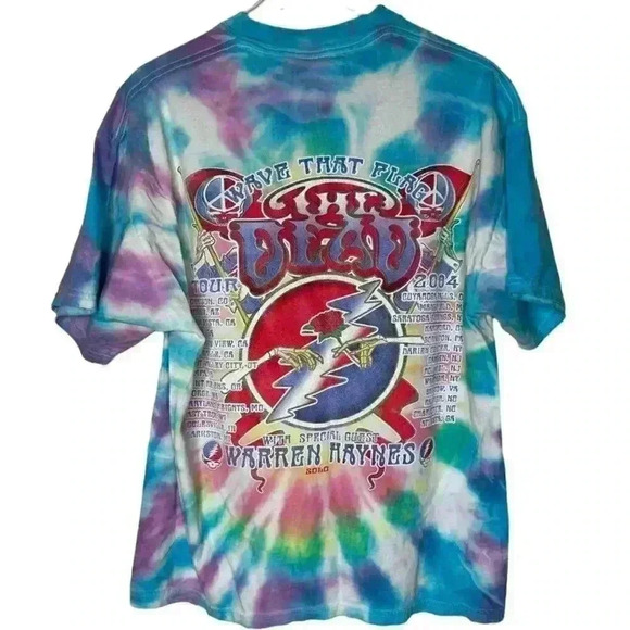 The Dead Wave That Flag 2004 Tie-dye Tour Shirt Size XL - Picture 2 of 7